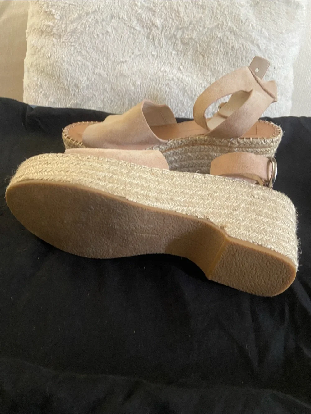Dolce Vita Ankle-Strap Espadrille Sandals in Light Beige